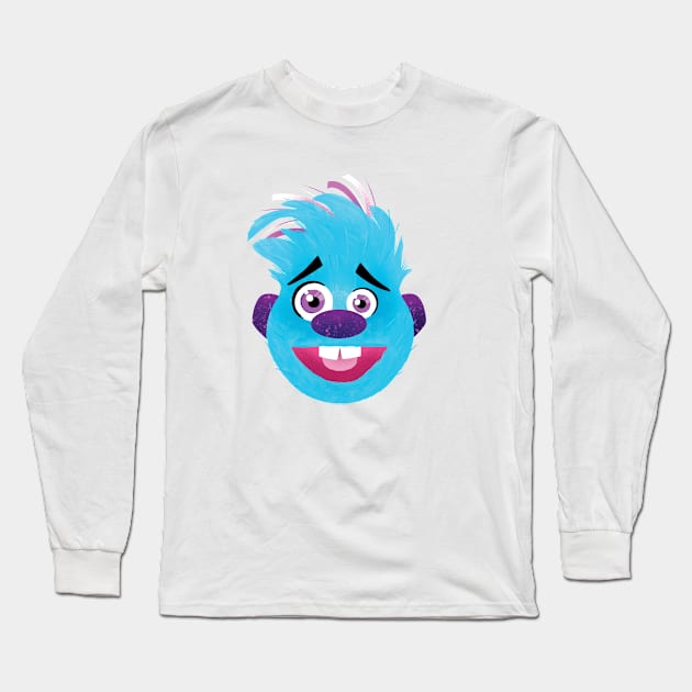 Spencer Sparklestein Face Long Sleeve T-Shirt by Spencer Sparklestein